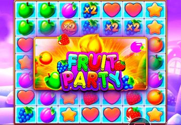 Автомат Fruit Party в казино Рокетман